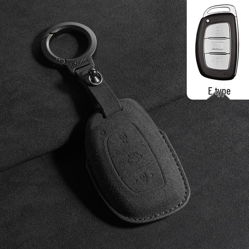 Suede Key Covers for Beijing Hyundai: ix35, MUFASA, Mingtu, Elantra, Yuena, Sonata
