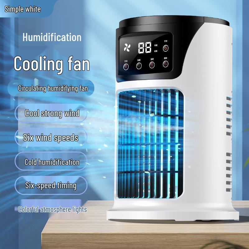 USB Mini Air Conditioner & Humidifying Fan for Home, Office, or Dorm New Water Electric Fan