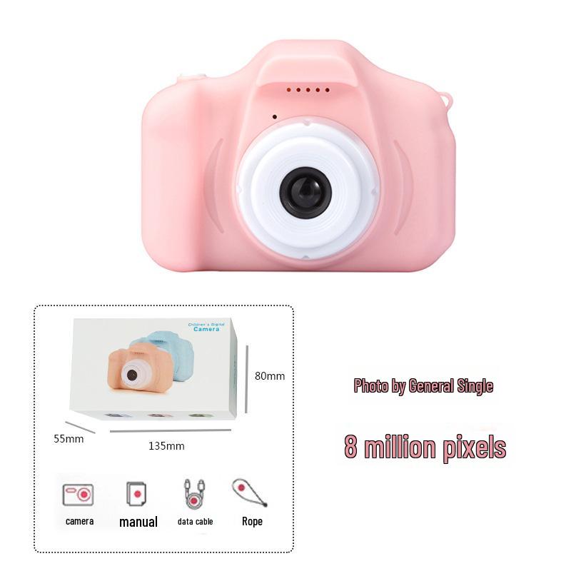 Çocuk HD Dijital Çizgi Film Kamera - Çocuklar İçin Mini Oyuncak Doğum Günü Hediyesi
