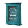 6 Hooks Key Storage Box Wooden Material Wall Key Box Vintage Key Cabinet Box  Home Entryway