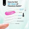 Beetles 15ml Gel Base Top Coat Set For Gel Nail Polish No Superb Shine Top Coat No Lamp Essential for Manicures Christmas Kit 2-Pack & - - Wipe-Off,