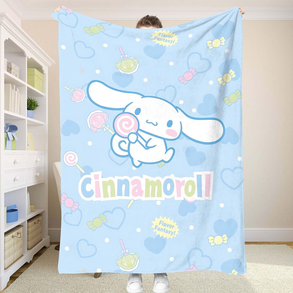 Fluffy Soft Blankets and C-Cinnamorol Picnic Blanket Summer Comforter Throw Blankets & Throws Home and Decoration Bedding Set