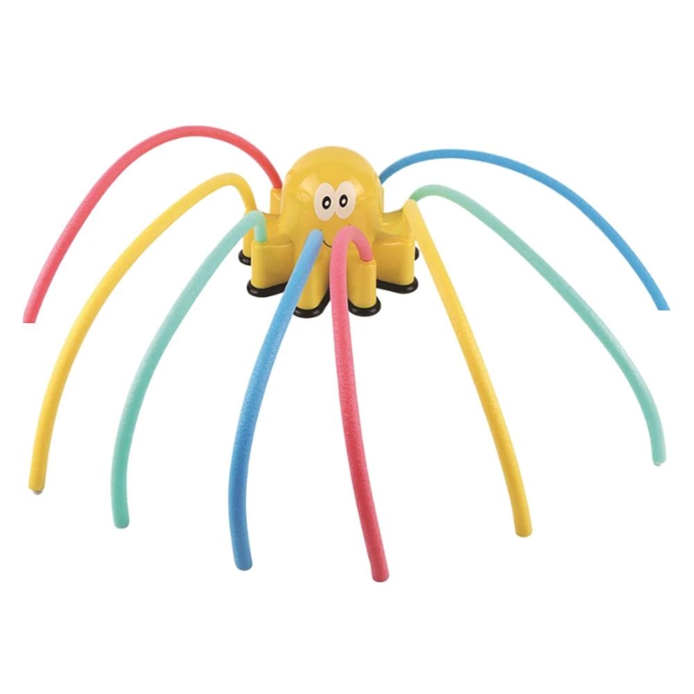 

Уличный осьминог, разбрызгиватель воды, игрушки для сада и заднего двора, водные игрушки, газон, летний двор, мультяшный разбрызгиватель воды для садового газона жёлтый