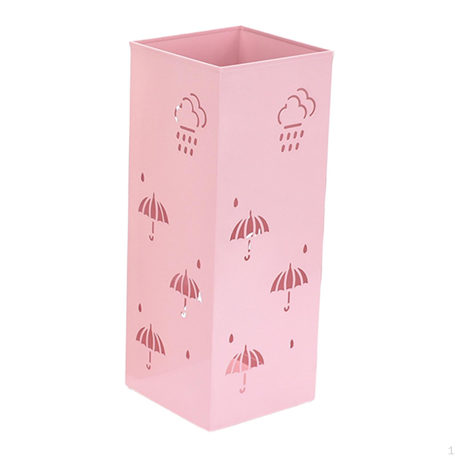 Современная квадратная подставка для зонтов для дома и офиса розовый