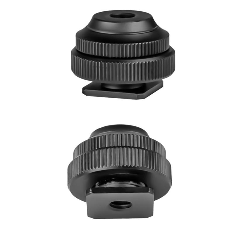 Haltbarkeit Metall Cold Shoe Mount Konverter für Kamerazubehör, 1/4-Zoll Gewindeloch Kamera Hot Shoe Zubehör