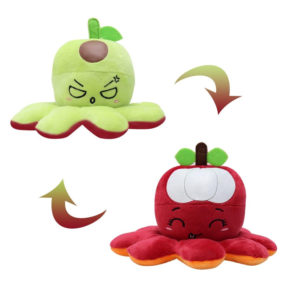 Reversible Octopus Plushie Toy Animal Stuffed Doll Birthday Gift For Kids