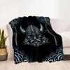 Viking Compass And Wolves Blankets Are Suitable for Living Rooms,making Them an Ideal Choice for Outdoor Travel and Gifts.