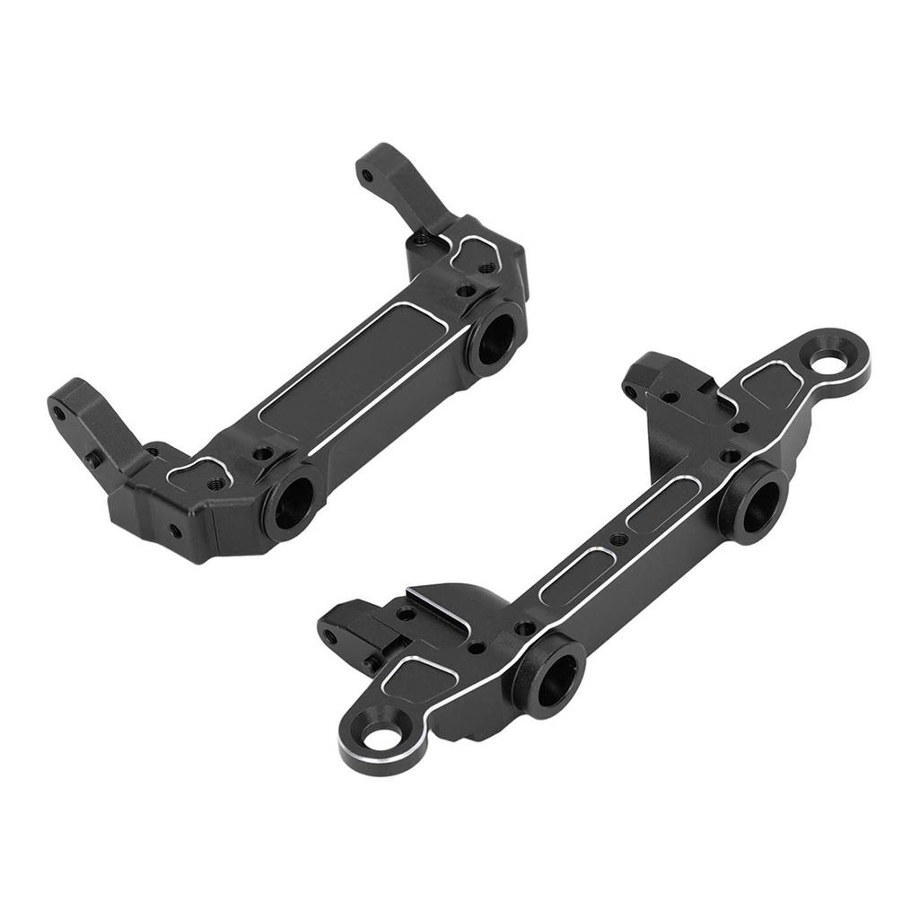 RC Bumper Mount Aluminum Alloy Front and Rear Bumper Mount Upgrade Parts for Axial SCX6 1 6 RC Crawler Car Black