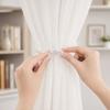 Magnetic Curtain Tiebacks with Pearls & Rhinestones, No Drill Window Curtain Holders, Elegant Luxury Curtain Tie Backs for Living Room, Bedroom