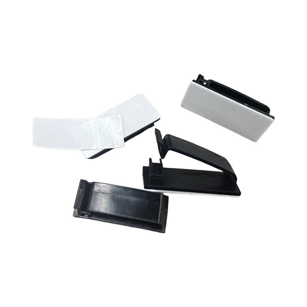 100pcs Self Flat For Cable Clamp Buckle for For Cable Management on Desk Wall Car Without Tools or Drilling Required
