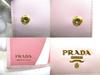 Authentic PRADA Light Pink Saffiano Metal Leather 4 Pics Key Chain #a959  Refurbished