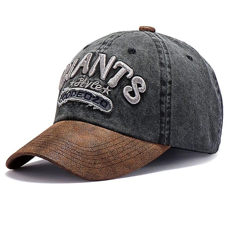 New Style Unisex Washed Cotton Baseball Cap GIANTS Letter Embroidery Outdoor Casual Classic Hat For Women And Men