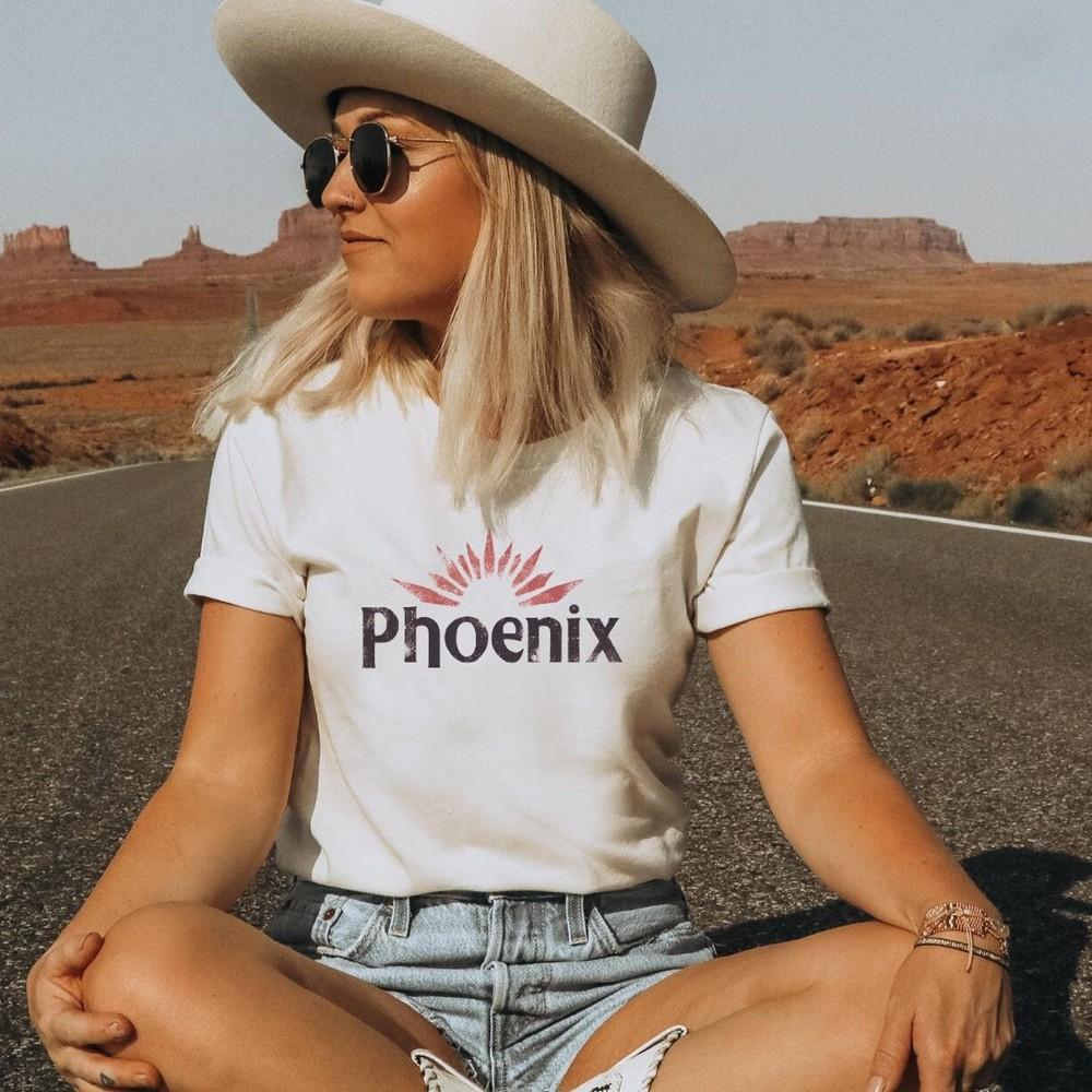 

Comfortable Vintage Phoenix T-Shirt, Sun Lover Gift, Arizona Fan Natural T-Shirt Unisex T-Shirt S