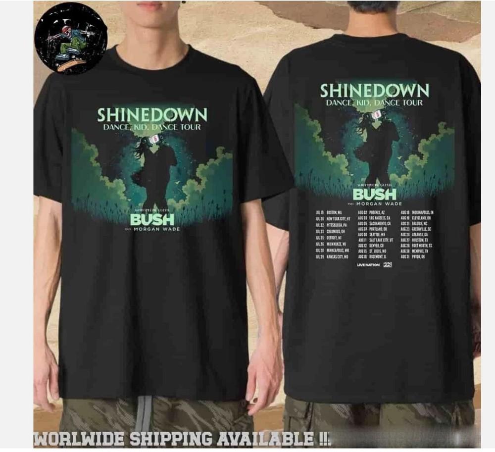 RARE! Shinedown Dance Kid Dance US Tour Dates 2025 Merchandise Unisex T-Shirt