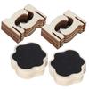 2er Set Holz Mini Kreidetafel Schilder Karten Platz Kleine Tafel Hochzeiten Partys Dekoration
