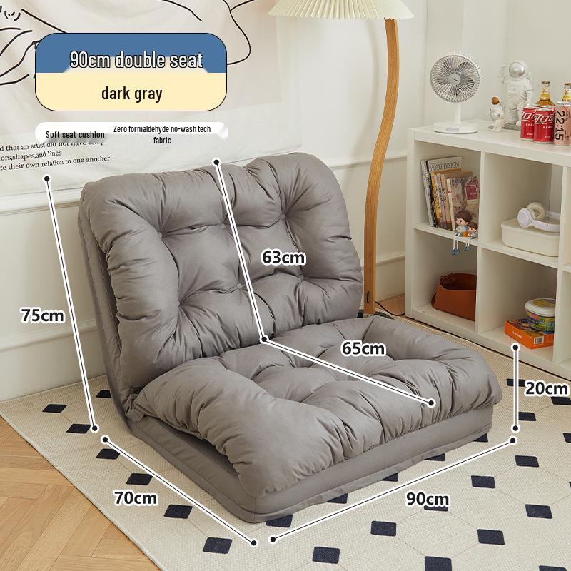 Reclining Tatami Chair: Foldable Single Sofa for Bedroom or Balcony