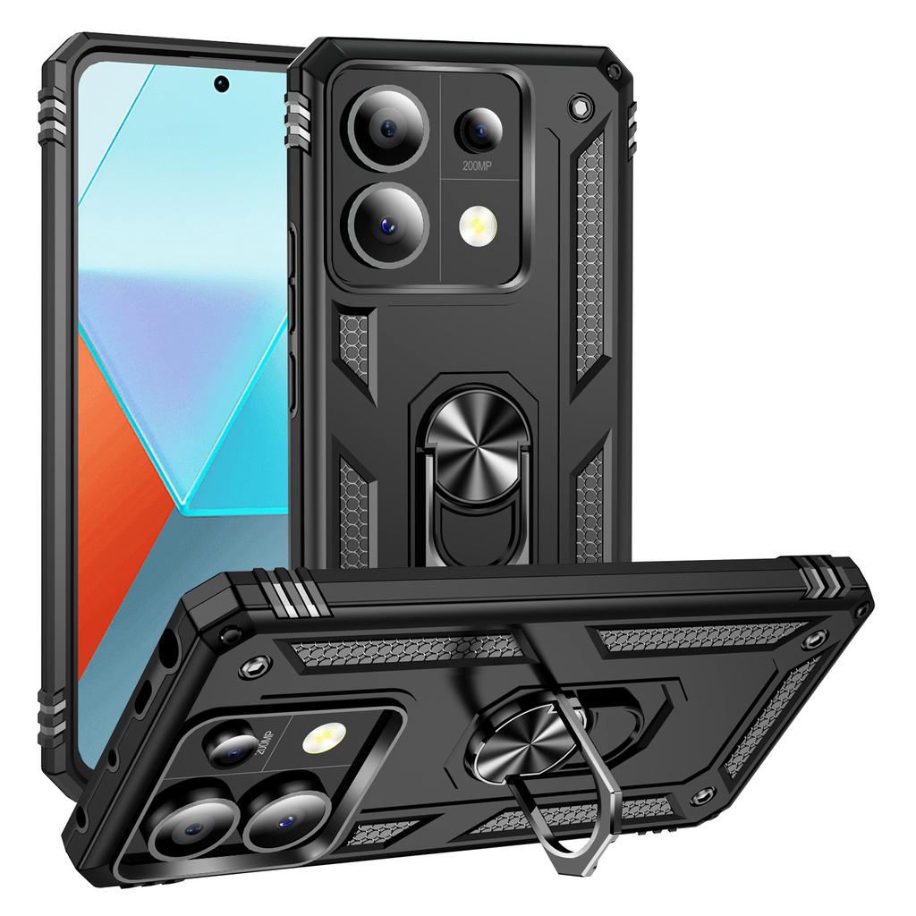 For Xiaomi Redmi Note 13 Pro 5G/Poco X6 5G Case PC+TPU Anti-Drop Phone Cover with Kickstand