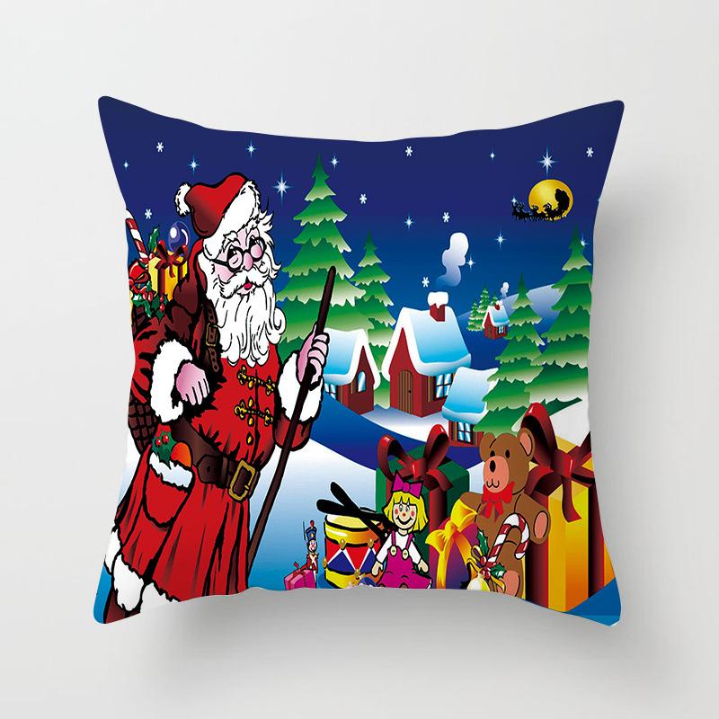 Festliche Weihnachtskissen Nordische Weihnachtsbäume Druck Kissenbezug Nachttisch Zuhause Rückenabdeckung