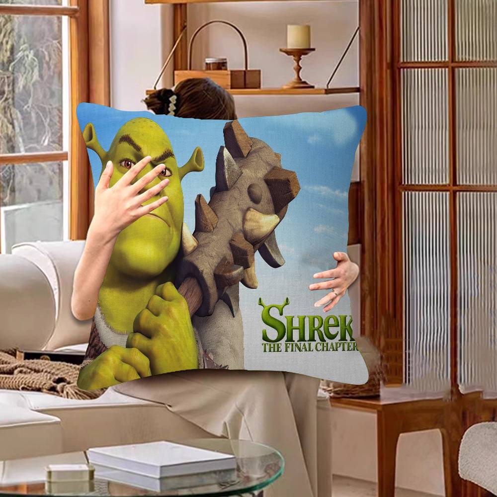S-Shrek 2 Movie Classic Movie Pillow Gift Home Office Decoration Bedroom Sofa Car Cushion Cover Case 45x45
