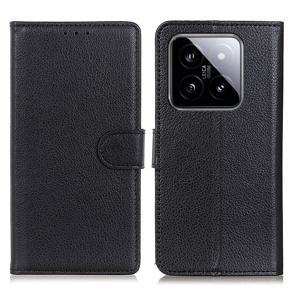 For Xiaomi 14 Pro Case Litchi Texture Wallet Leather Flip Phone Cover