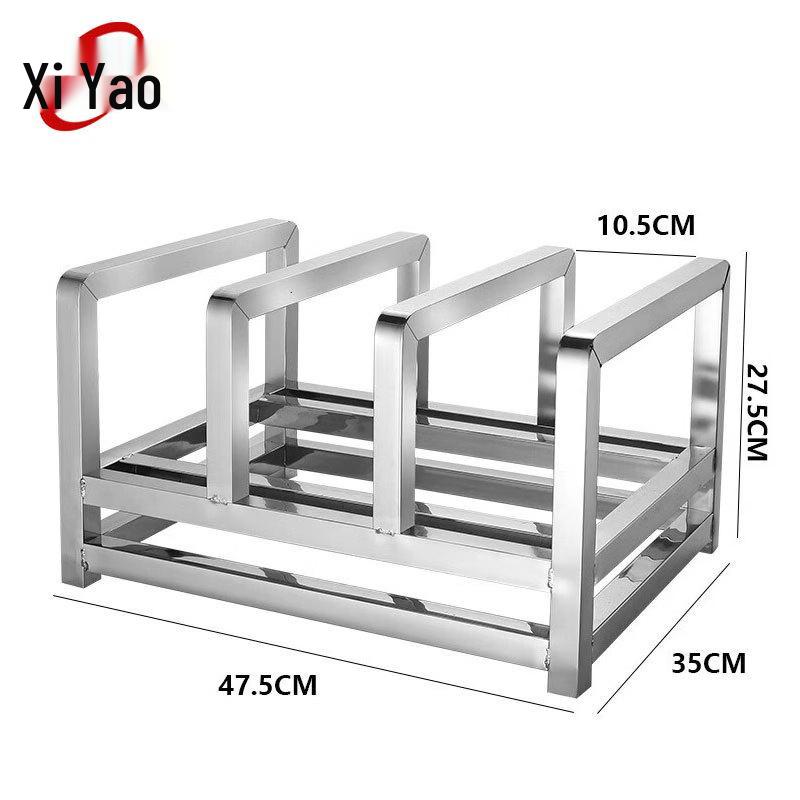 Xi Yao Stainless Steel Cutting Board & Knife Holder Rack