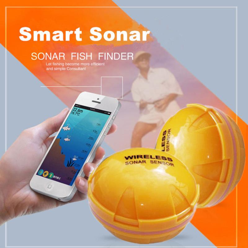 Bezdrátový Bluetooth Smart Fish Finder Sounder Sonar Fishfinder Sea Fish Detect