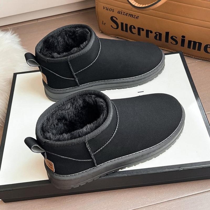 Thick-soled Short Snow Boots Women's Winter New Trendy Versatile Velvet Thickened Non-slip Warm Cotton Shoes