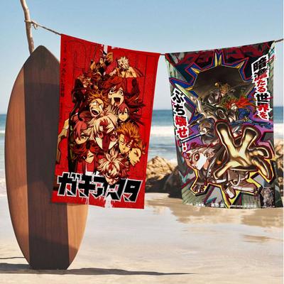 Hot Cool Anime G-Gachiakuta Beach Towel Colorful Bath Towels for Girl Microfiber Quick Dry Custom Sand Free Yoga Spa Gym Pool