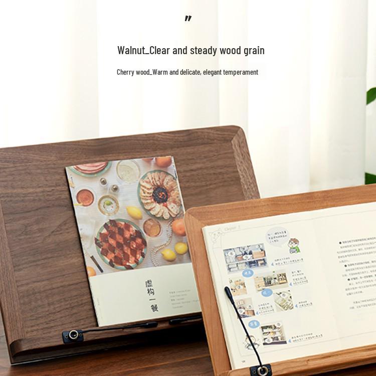 Adjustable Height Solid Wood Children's Book Stand