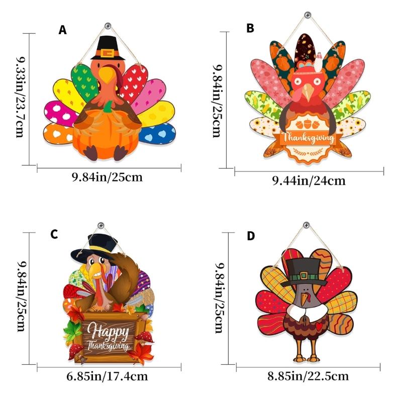 Simple Yet Stylish Thanksgiving Wreath For Front Door Turkey Decoration Door Sign Perfect For Holiday Party Decorations