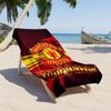 Manchester Customize Text Beach Towel Quick-Dry Soft Microfiber