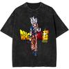 Gohan T-shirt Dragon Ball Z Anime Heren Vintage Zuurwas Oversized Katoen Super Saiyan 2 Gevechtsschade Grafische T-shirts 2026