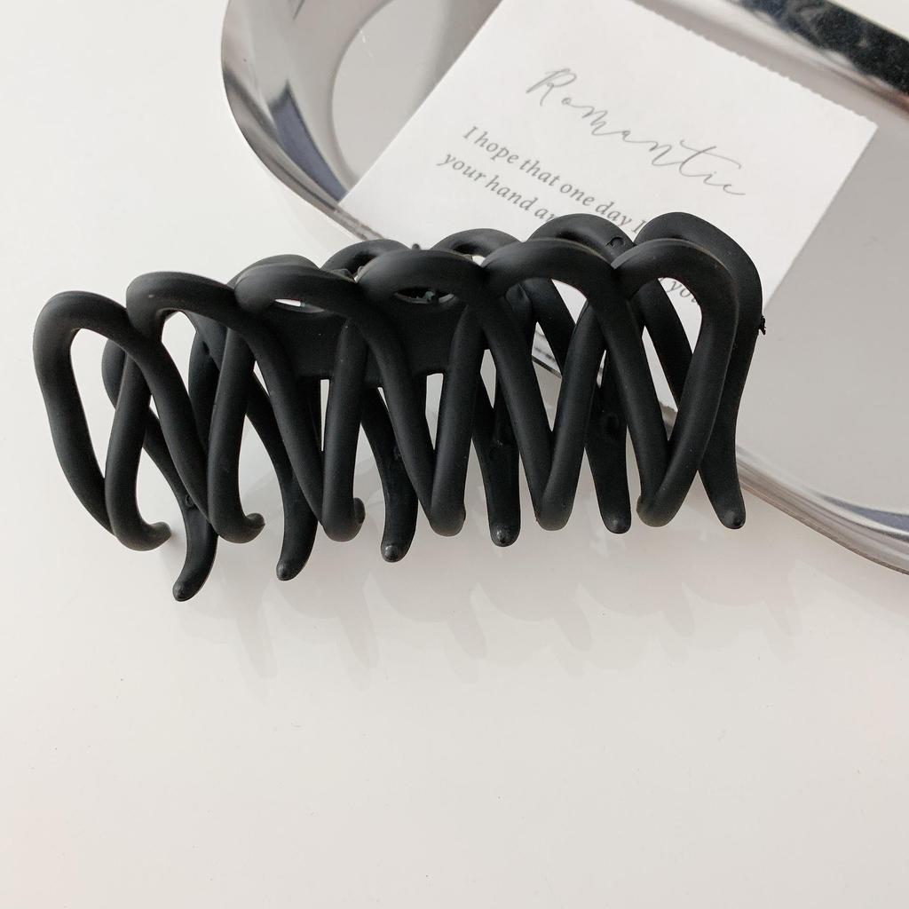 Small Black Claw Clip for Women - Hair Accessory for High Ponytail & Hairpin