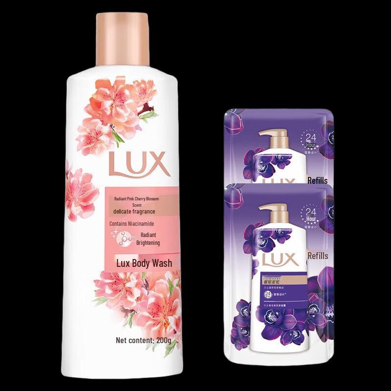 LUX Pink Cherry Blossom Nourishing Body Wash Triple Pack