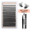 Diy Segmented Single Tuft Of False Eyelashes 8-18Mm Eyelashes Dd Curl Dense Curl
