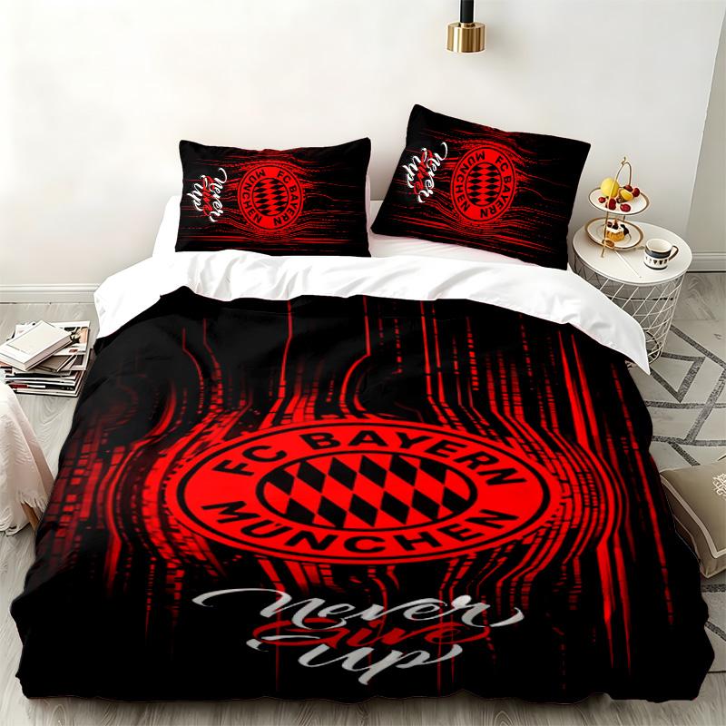 Bayern 3pc set Perfect for bedroom use Comfortable bedding set includes a duvet cover and two pillowcases Ideal birthday or Christmas gift
