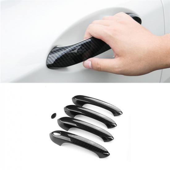 ABS Carbon Fiber Car Door Handle Cover Trim For BMW 3 Series G20 -