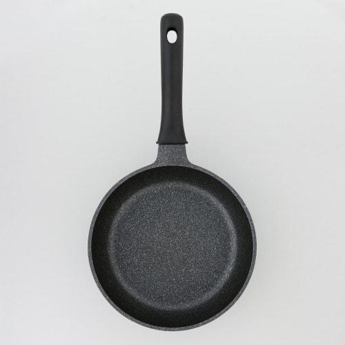LIV PLUS 20cm Frying Pan, Gas Stove Only, Lightweight, Black, NM-381