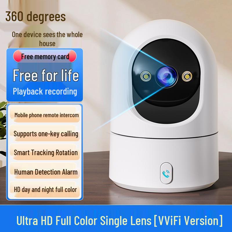 2025 HD Wireless Indoor Surveillance Camera with Remote Mobile Monitoring