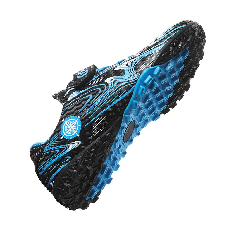 Children's football shoes Velcro broken nails medium and large children's men's and women's long nails non-slip shock absorption grass training