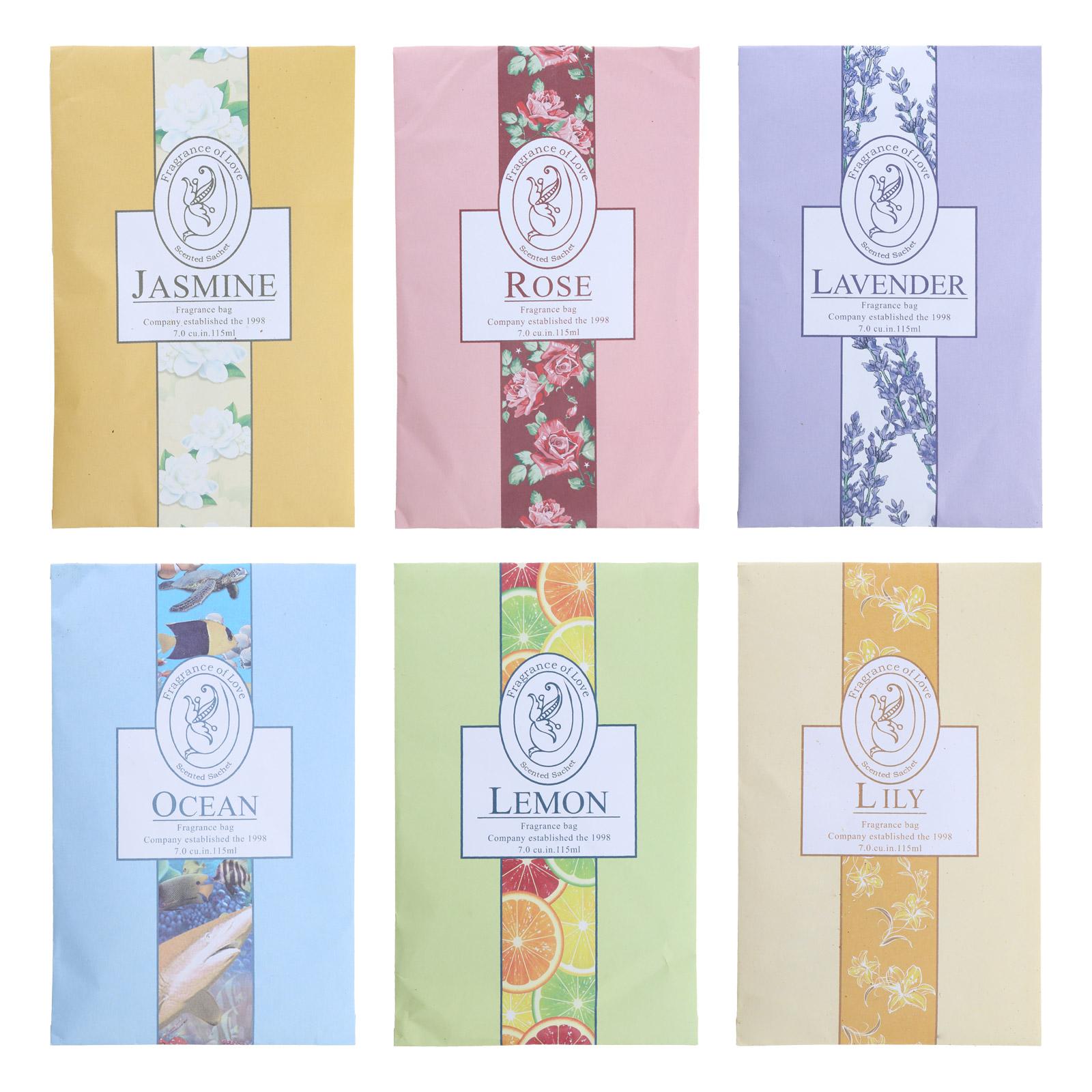 6pc Scented Sachets for Drawer Closet Long-Lasting Hanging Sachets Bag Closet Deodorizer Scented Air Fresheners for Home 1