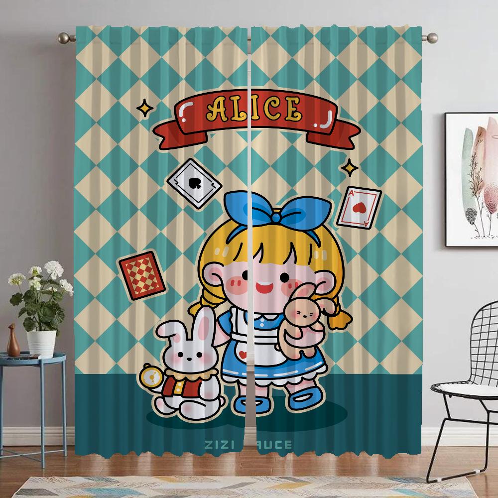

Living Room Space Design Lightblocking Drape Sheer for Bedroom Halloween Ornament Divider for Charming Girl Covers Home Interior Draperies ideal W60xH90cmx2pcs-CL