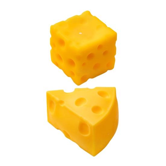 Stress Relief Cheese Squeeze Toy Slow Rising Triangular Square Cheese Sensory Toy Portable Kids Adults Simulated Food Pinch Fidget Toy