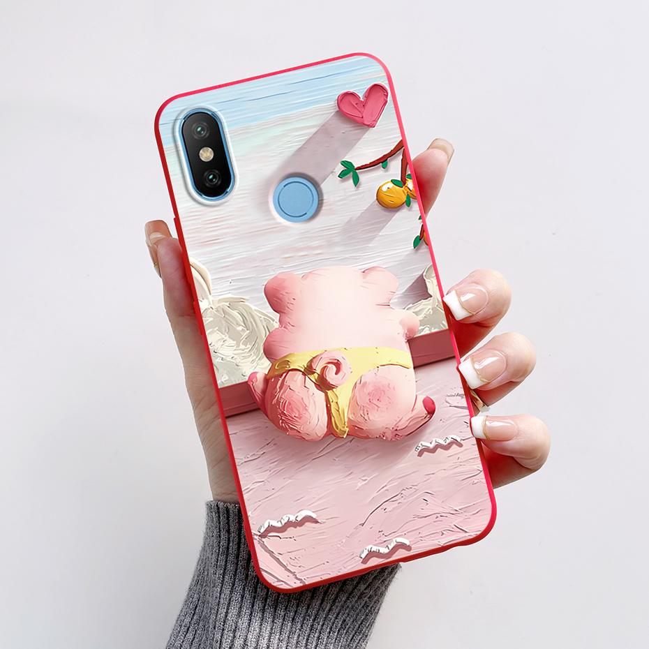 

For Xiaomi Mi A2 Lite Case Cute Panda Printed Silicone Back Cover Bumper For Xiaomi Mi A2 Lite Case MiA2 Lite Fundas Protector Mi A2