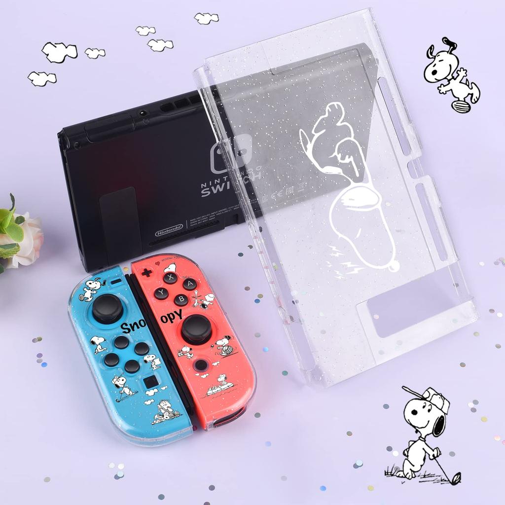 DLseego Switch Clear Switch Detachable PC Clear Transparent Switch Ultra Easy To Full Cute Case, Cover, Case, Cover, Lightweight, Remove, Shockproof,