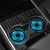 Car Cup Holder Mat USB Car Cup Coaster with LED Light Intelligent Sensor Vehicle Cup Holder Insert Coaster with Colors Changing