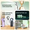 New JF168 ice pack high-speed fan with 199 speed regulation, long endurance, high wind power, handheld folding mini fan