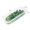 Set of 6 Vegetable Storage Containers | Refrigerator Storage for Radishes, Green Onions, and Cilantro | Airtight Transparent Boxes | Space-Saving, Sta