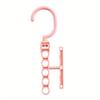 5-hole Hanger with Handle for Space-saving Magic Hooks Closet Organizer for Space Saving