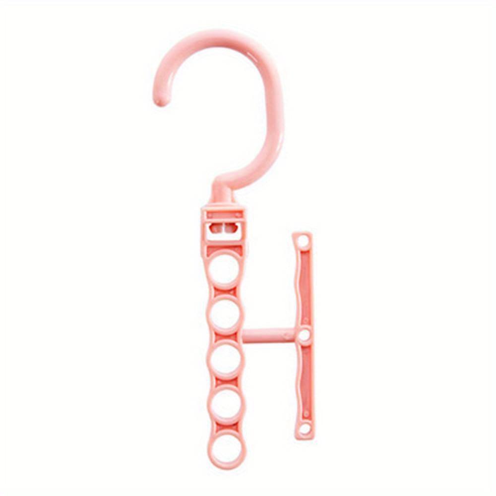 5-hole Hanger with Handle for Space-saving Magic Hooks Closet Organizer for Space Saving